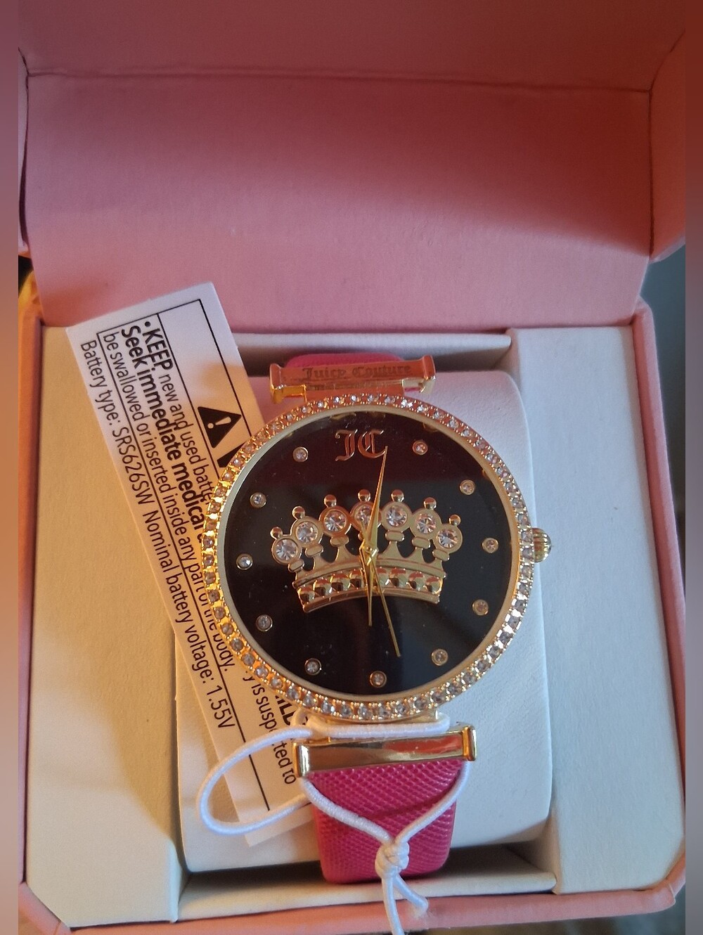 Juicy Couture Jeweled Crown Watch